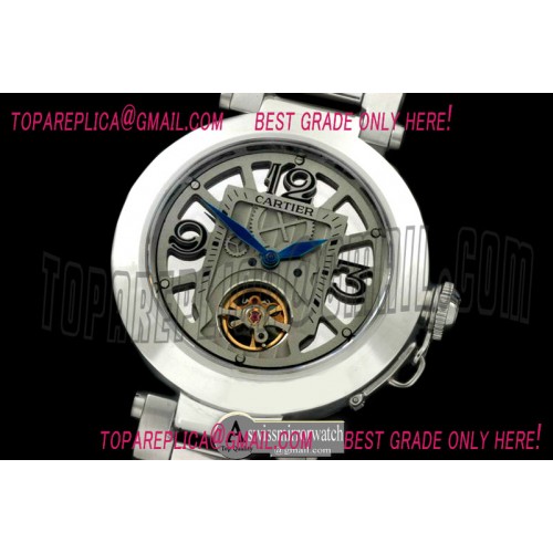 Cartier Pasha Tourbillon 32mm SS/SS White Miyota 9015