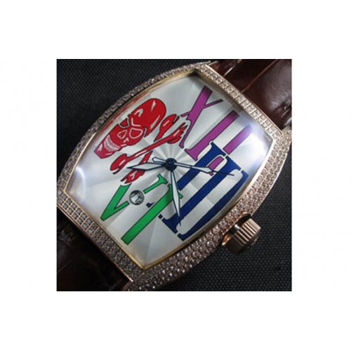 Franck Muller Master of Complications, Asian 21600vph,Gold Case,White Face Franck Muller Master of Complications, Asian 21600vph,Gold Case,White Face