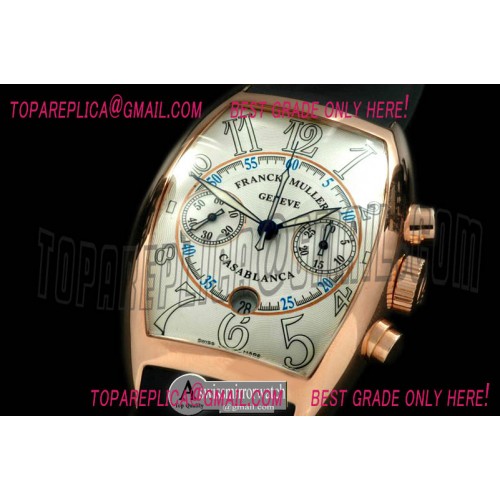 Franck Muller Casablanca Chrono RG/RU White 7753