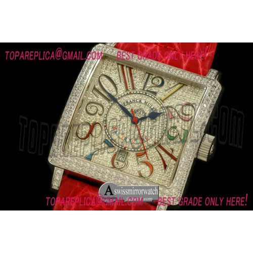 Franck Muller Men Master Square SS/LE Crazy Colours Num Asian 2836