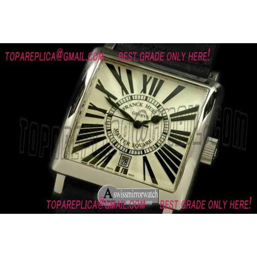 Franck Muller Men Master Square SS/LE White Roman Asian 2836