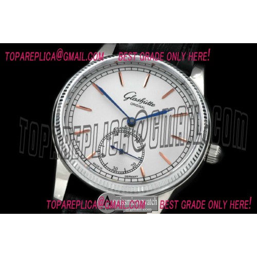 Glashutte Senator Auto SS/LE White Asian 2824