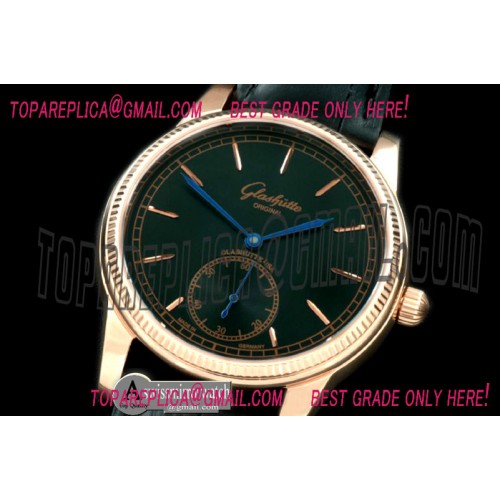 Glashutte Senator Auto RG/LE Black Asian 2824