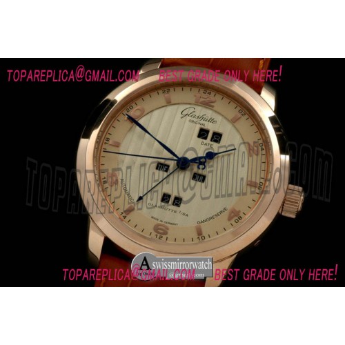Glashutte Panomatic Perpertual Calendar RG/LE Gold Asian 2813