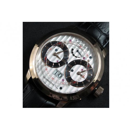 Glashutte Dual Time Power-Reserve,Asian 21600vph,Gold