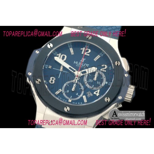 Hublot Big Bang Blue Limited Ed SS/LE Blue A-7750