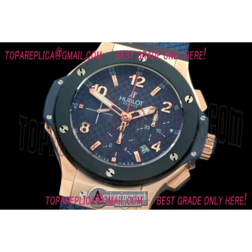 Hublot Big Bang Blue Limited Ed RG/LE CF Blue A-7750