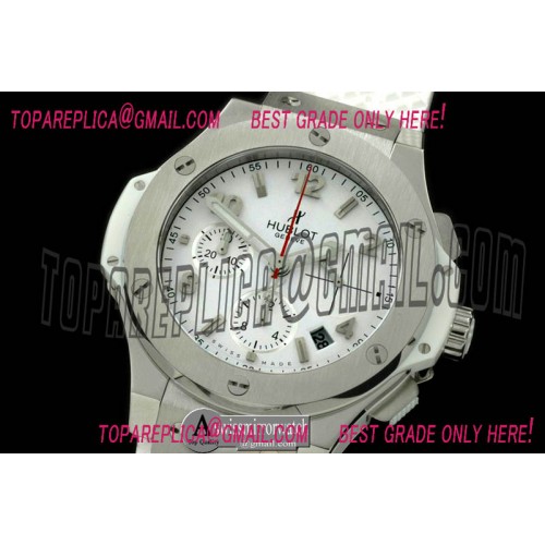 Hublot Big Bang Chrono 41mm SS/RU White A-7750 Sec@3
