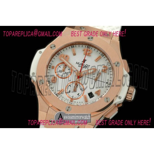 Hublot Big Bang Chrono 41mm RG/RU White A-7750 Sec@3