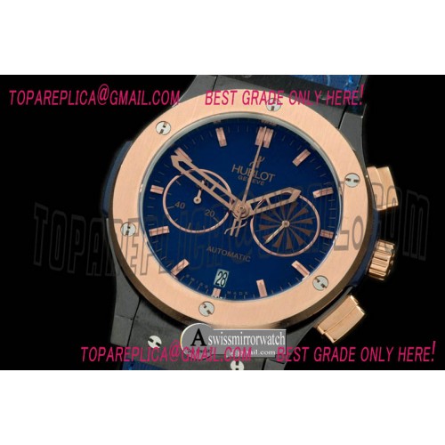 Hublot Classic Fusion Chrono PVD/RG/LE Blue CF Jap Quartz