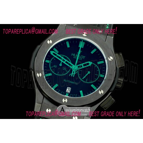 Hublot Classic Fusion Chrono PVD/LE All Blk Green Jap Quartz