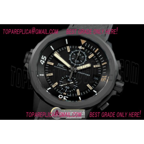 IWC 2013 Aquatimer PVD/RU Black/Pat Jap Quartz