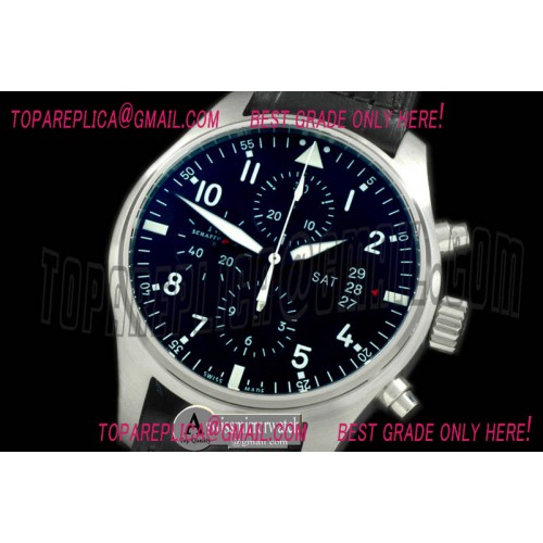 IWC 377701 Pilot Chrono SS/LE Black A-7750 IWC 377701 Pilot Chrono SS/LE Black A-7750