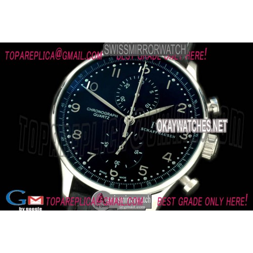 IWC Portuguese Chrono SS/LE Black Jap OS20
