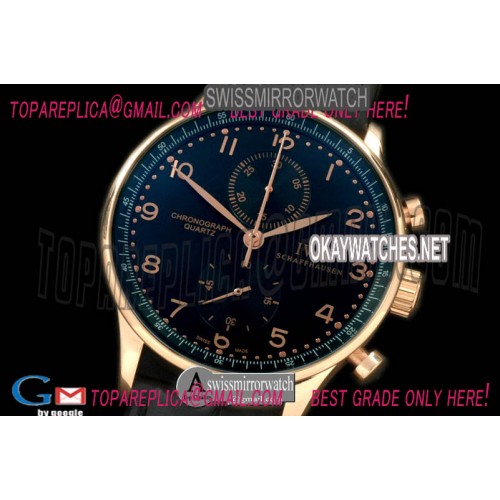 IWC Portuguese Chrono RG/LE Black Jap OS20