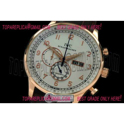 IWC Portuguese Chrono Day/Date RG/LE White/Gold Jap OS20 IWC Portuguese Chrono Day/Date RG/LE White/Gold Jap OS20