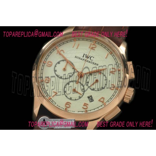 IWC Portuguese Grande Chrono RG/LE White/Rose Gold