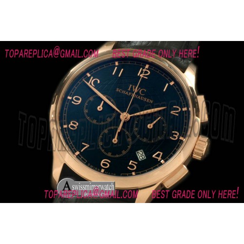 IWC Portuguese Grande Chrono RG/LE Black Jap OS20