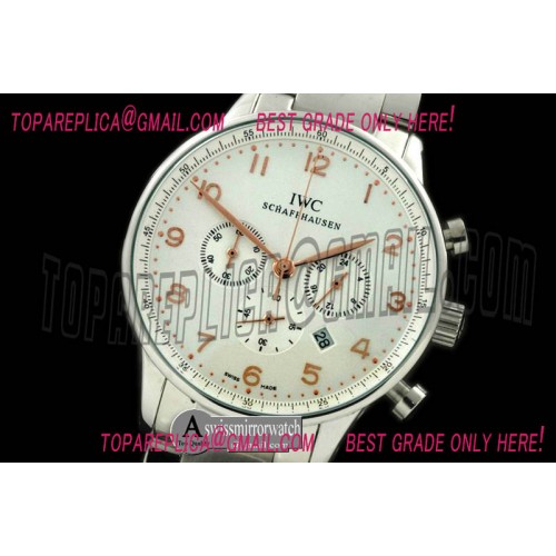 IWC Portuguese Chrono SS/SS White/Gold Jap OS20 IWC Portuguese Chrono SS/SS White/Gold Jap OS20