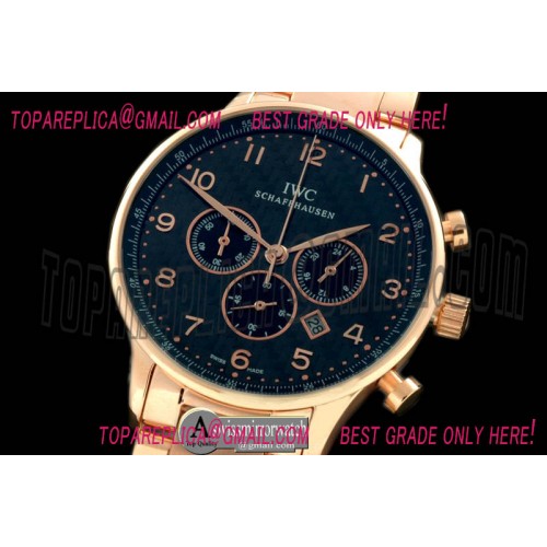 IWC Portuguese Chrono RG/RG Black Jap OS20