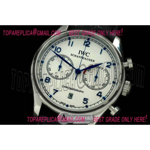 IWC Portuguese Chrono SS/LE White/Blue Jap OS20 IWC Portuguese Chrono SS/LE White/Blue Jap OS20