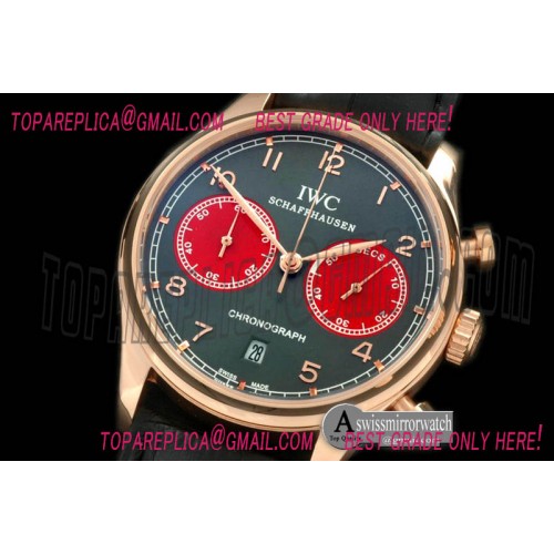 IWC Portuguese Chrono RG/LE Grey/Red Jap OS20