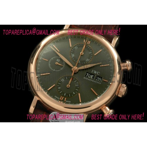 IWC Portofino Chronograph V2 RG/LE Grey A-7750 28800bph