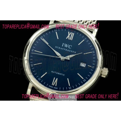 IWC Portofino Automatic SS/ME Blue Asia 2892