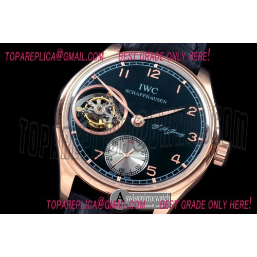 IWC Portugese FA Jones Tourbillon RG/LE Black Tourbillon