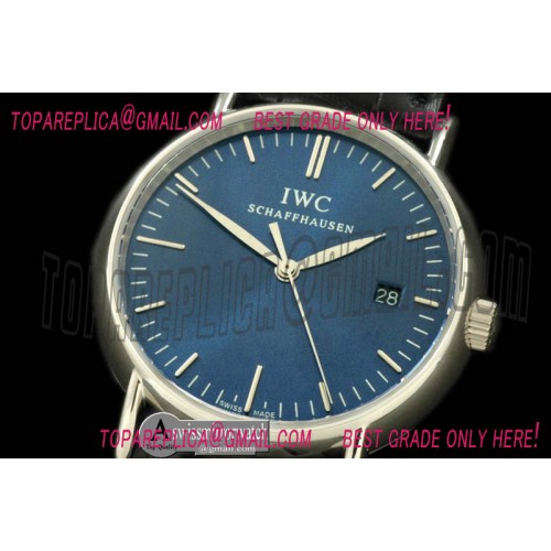 IWC Portifino Ladies SS/LE Blue Sticks Swiss Qtz