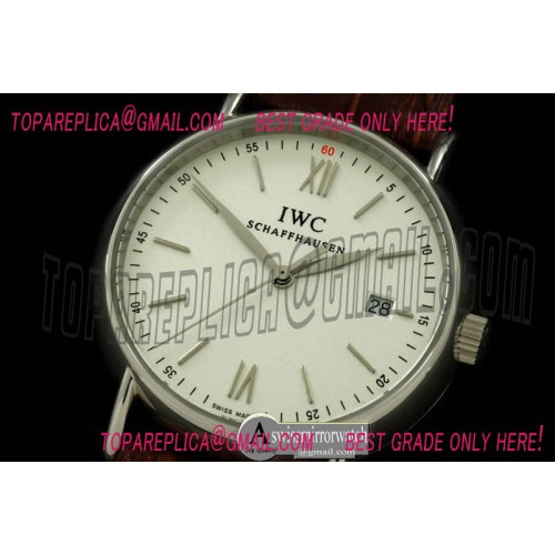 IWC Portifino Ladies SS/LE White Rom/Stk Swiss Qtz