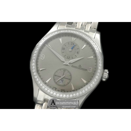 Jaeger-LeCoultre Master Duo Time SS/SS Grey Asian 2824