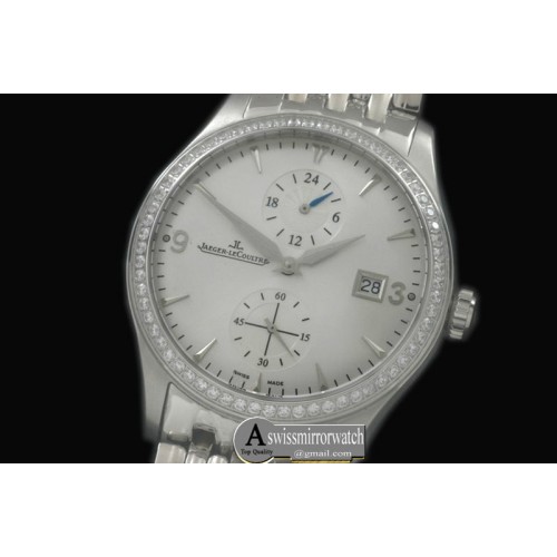 Jaeger-LeCoultre Master Duo Time SS/SS White Asian 2824