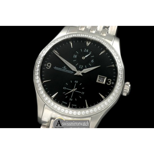 Jaeger-LeCoultre Master Duo Time SS/SS Black Asian 2824