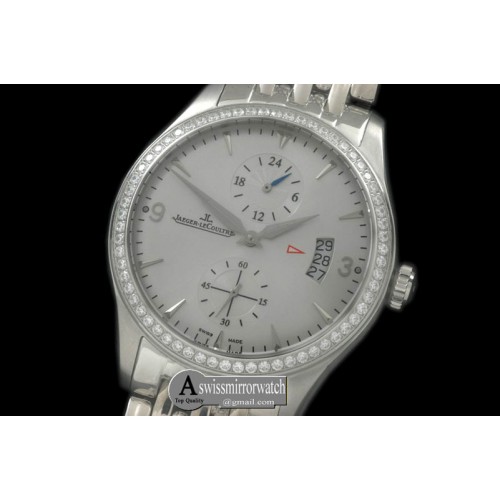 Jaeger-LeCoultre Master Duo Time SS/SS White Asian 2824