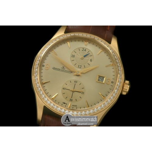 Jaeger-LeCoultre Master Duo Time YG/LE Gold Asian 2824