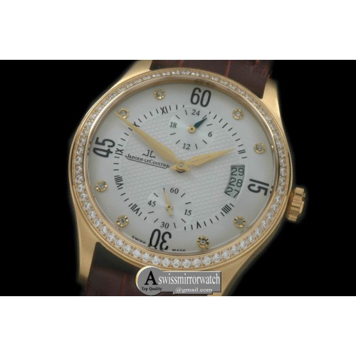 Jaeger-LeCoultre Master Duo Time YG/LE White Asian 2824