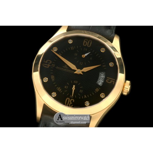 Jaeger-LeCoultre Master Duo Time YG/LE Black Asian 2824