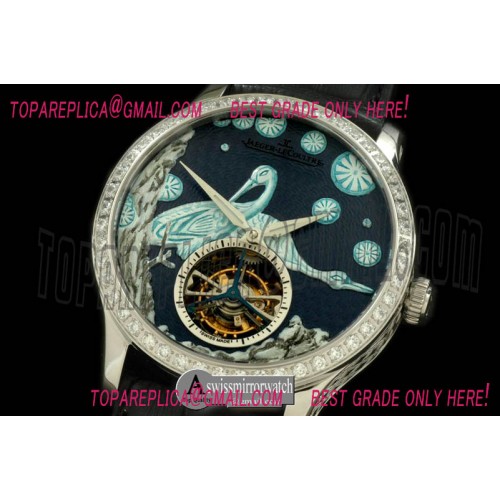Jaeger-LeCoultre Porcelian Crane Tourbillon SS/LE Grey Flying Tourbillon