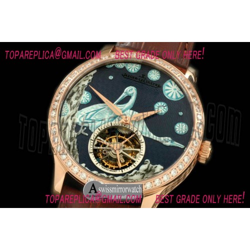 Jaeger-LeCoultre Porcelian Crane Tourbillon R/LE Grey Flying Tourbillon