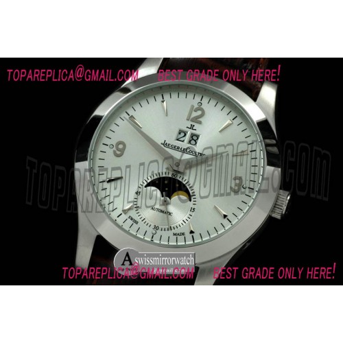 Jaeger-LeCoultre Master Big Date/Day Phase SS/LE White Asian 2813