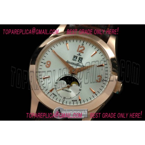 Jaeger-LeCoultre Master Big Date/Day Phase RG/LE White Asian 2813