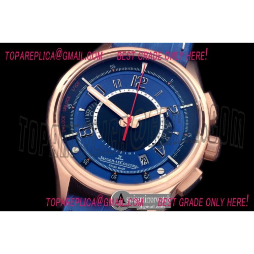 Jaeger-LeCoultre Master Compressor Chrono RG/LE Blue Jap OS Chrono Quartz