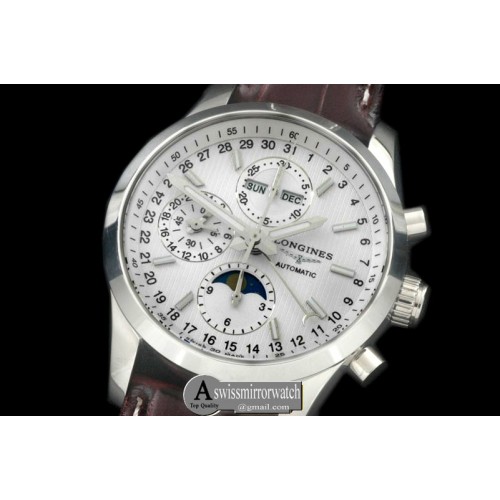 Longines Master Chrono/Calender SS/LE White Asia 7751
