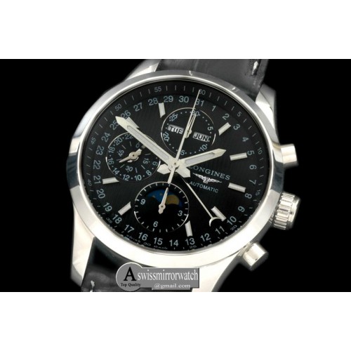 Longines Master Chrono/Calender SS/LE Black Asia 7751