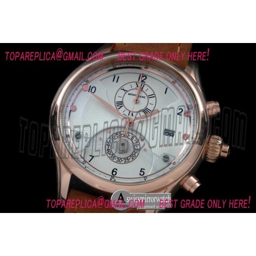 Montblanc Star Chrono RG/LE White Jap Qtz 0S20