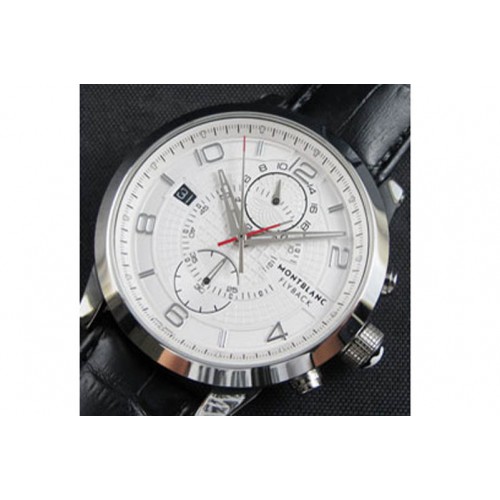 Monblanc TimeWalker TwinFly, Asian 21600vph,White Face Monblanc TimeWalker TwinFly, Asian 21600vph,White Face