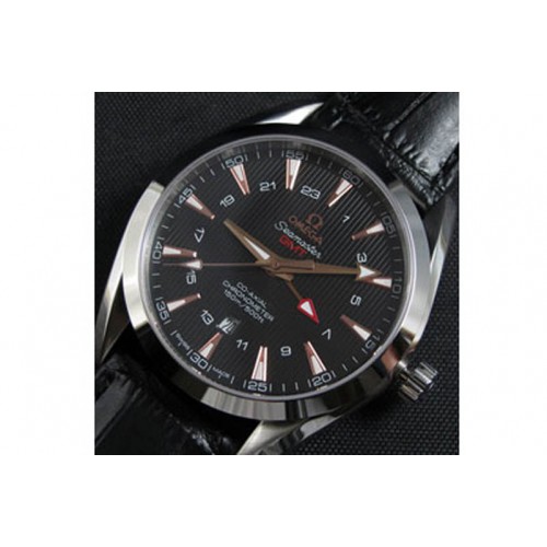 Omega Seamaster Aquaterra GMT, Asian ETA 2824-2,Black Face