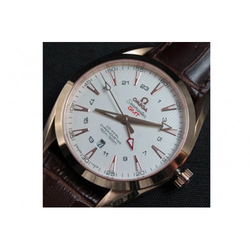 Omega Seamaster Aquaterra GMT, Asian ETA 2824-2,Gold