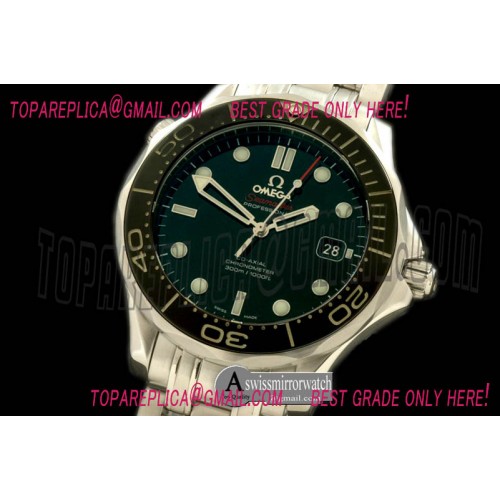 Omega 2012 Seamaster 300M Pro SS/SS Black Swiss 2824 Omega 2012 Seamaster 300M Pro SS/SS Black Swiss 2824